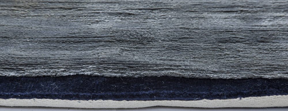 Doris Leslie Blau Collection High-Quality Contemporary Blue Handmade Silk Rug N11534