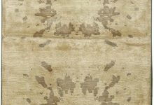Doris Leslie Blau Collection Contemporary Botanic Beige <mark class='searchwp-highlight'>Silk</mark> Rug N11123