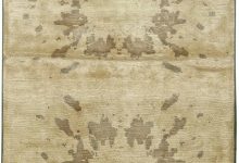 Doris Leslie Blau Collection Contemporary Botanic Beige <mark class='searchwp-highlight'>Silk</mark> Rug N11123