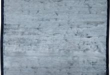 Modern Silver Blue Hand Knotted <mark class='searchwp-highlight'>Silk</mark> Rug N11539