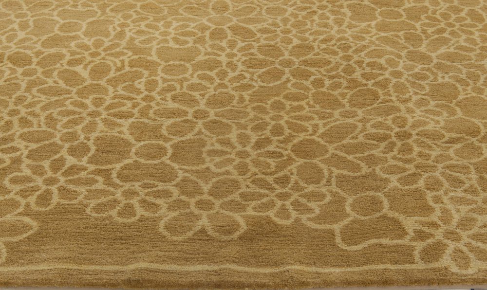 Doris Leslie Blau Collection Tibetan Yellow-Green Handmade Silk and Wool Rug N11211