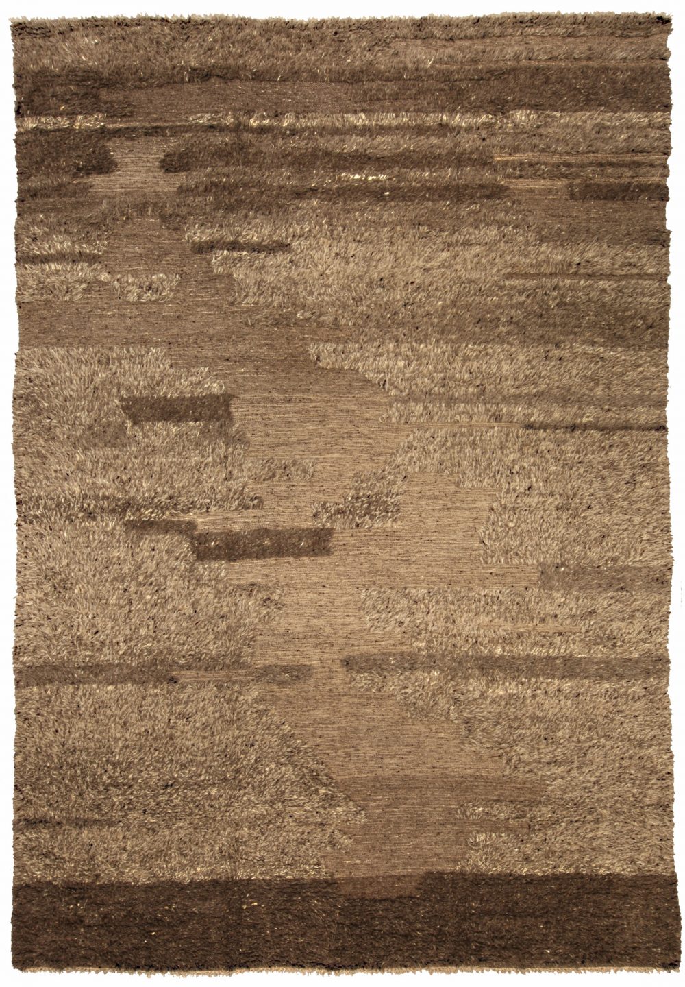 Tribal Tulu Nadu Style Rug in Shades of Brown N10309