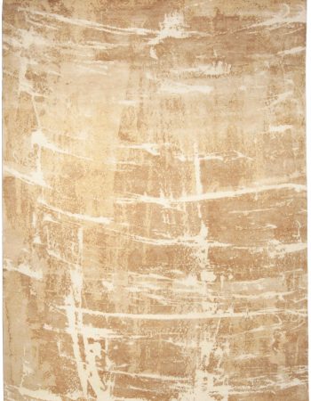 Contemporary Flatweave Solid Light Beige Wool Carpet “Alabaster” N12854 Contemporary Flatweave Solid Light Beige Wool Carpet “Alabaster” N12854