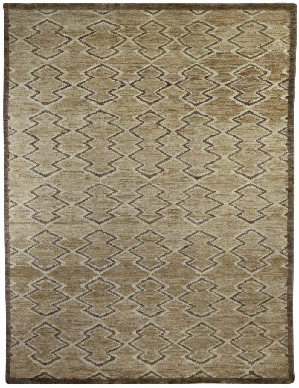 Doris Leslie Blau Collection Brown Aztec Rug N10488