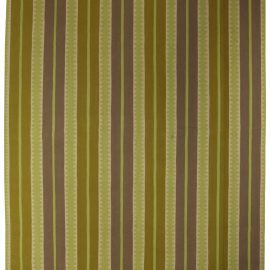 Dhurrie Modern Stripes Classic Taupe Hand-Knotted Wool Rug “Sundance Stripe” Designed By Bunny Williams N10533