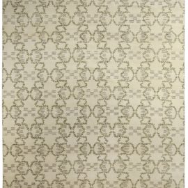 Doris Leslie Blau Collection Modern Paleo Rug in Ivory, Green, and Grey N10476