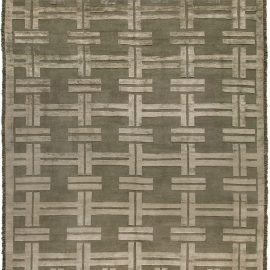 Doris Leslie Blau Collection Contemporary Vittorio Geometric Design Handmade Rug N10381