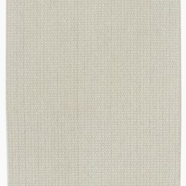 Modern Flatweave Solid Light Gray Wool Runner “Hexelle” N11591