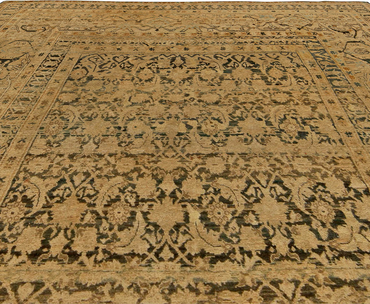 Fine Antique Persian Meshad Handmade Wool Rug (Size Adjusted) BB5975