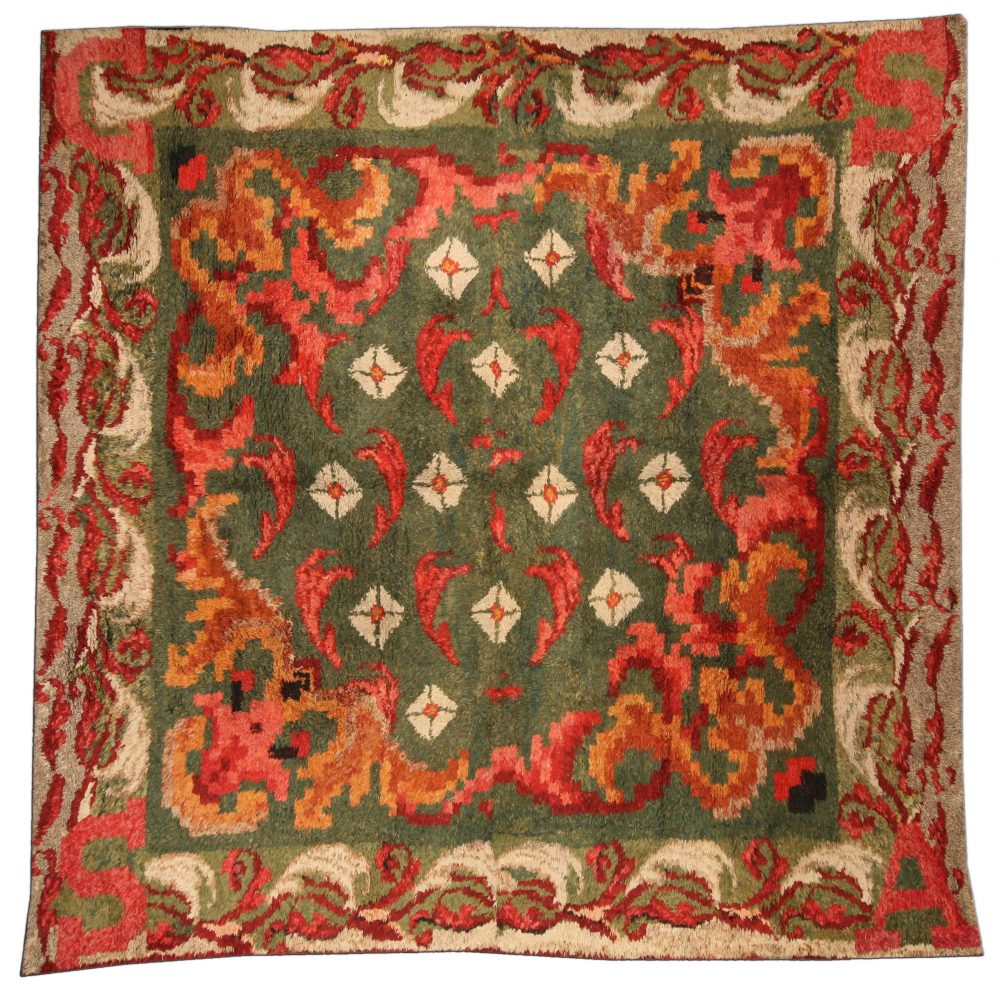 Antique French Rag Rug Fragment BB4061