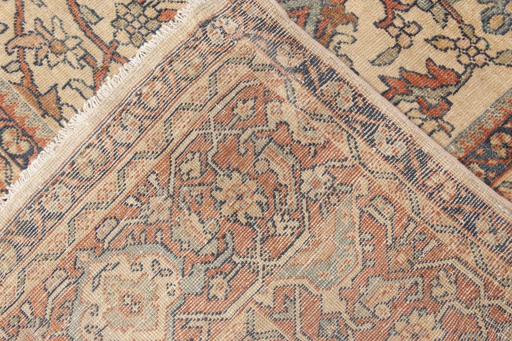 Antique Persian Sultanabad Botanic Handmade Wool Carpet BB3336