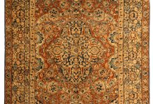 Antique <mark class='searchwp-highlight'>Persian</mark> Kirman Brick Red and Blue Handwoven Wool Carpet BB4125