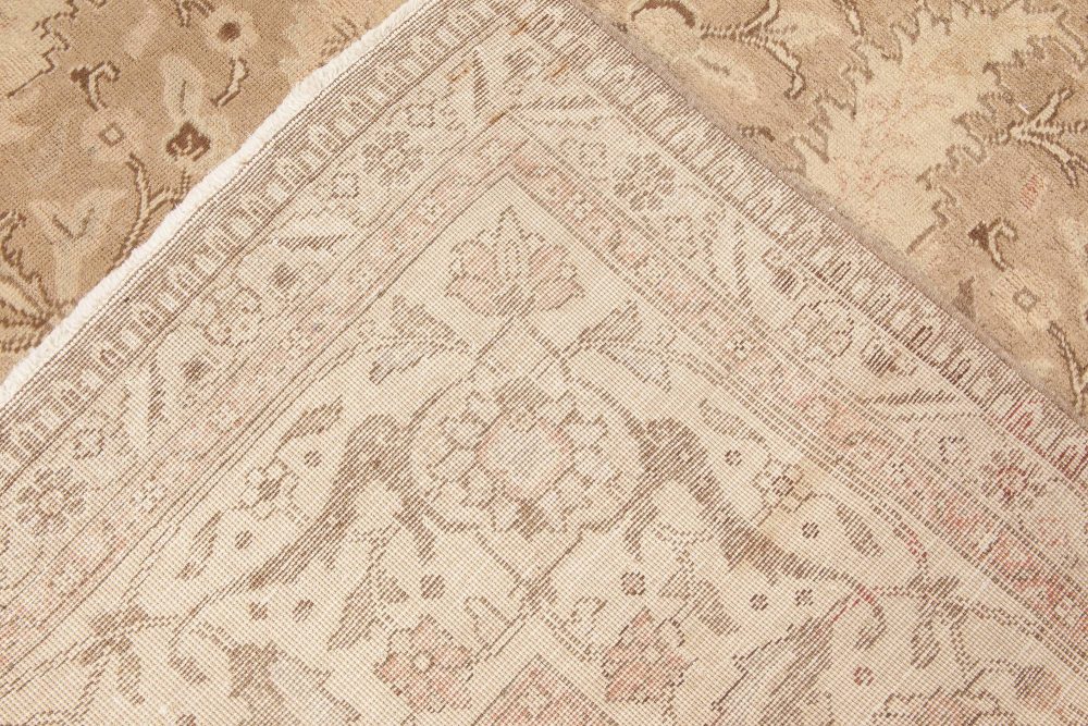 Authentic Early 20th Century Tabriz Botanic Handwoven Wool Rug BB0368