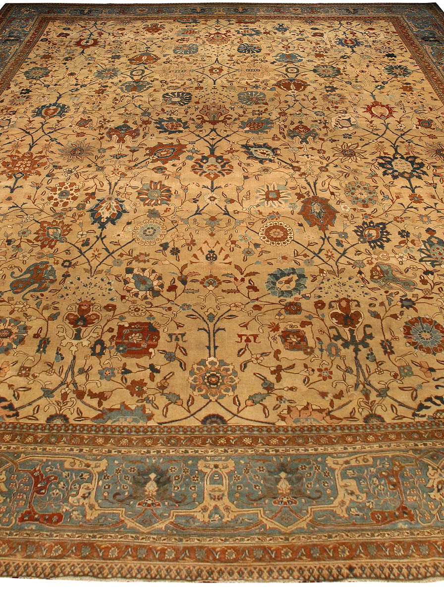 One-of-a-Kind Extra Large Antique Persian Tabriz Handmade Rug BB1400