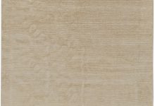 Doris Leslie Blau Collection <mark class='searchwp-highlight'>Art Deco</mark> Style Line Design Carpet in Soft Beige N11063