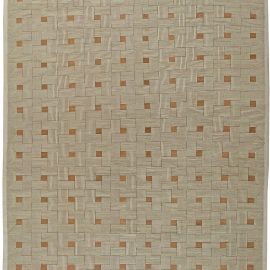 Doris Leslie Blau Collection Art Deco Inspired Box Design Wool Rug N11069