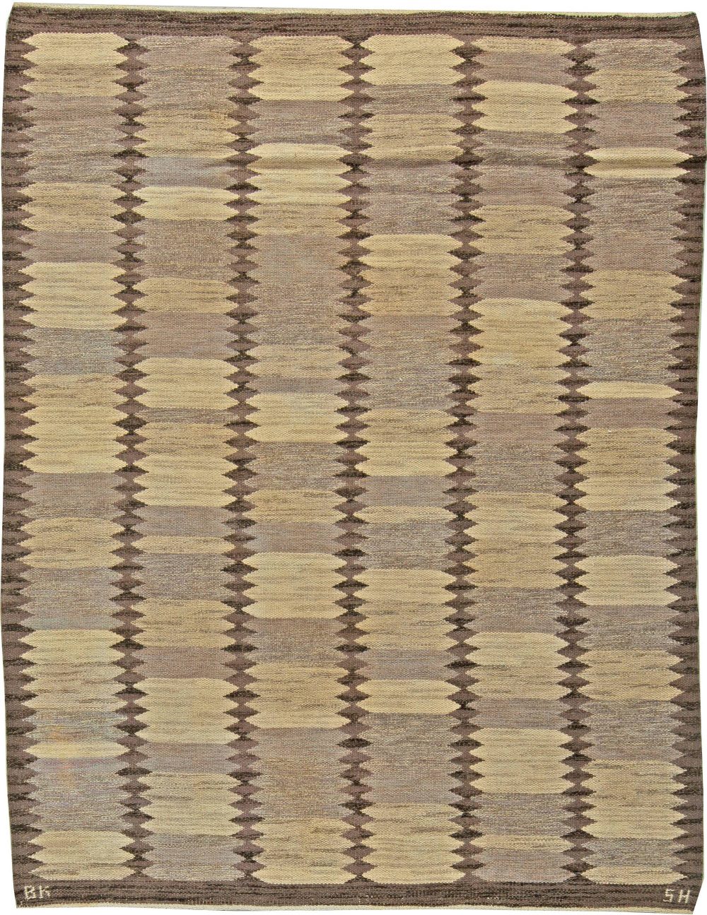 Vintage Swedish Rug by Berit Koening BB5843