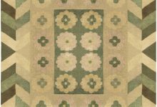 <mark class='searchwp-highlight'>Art Deco</mark> Design Green Handmade Wool Carpet BB5190
