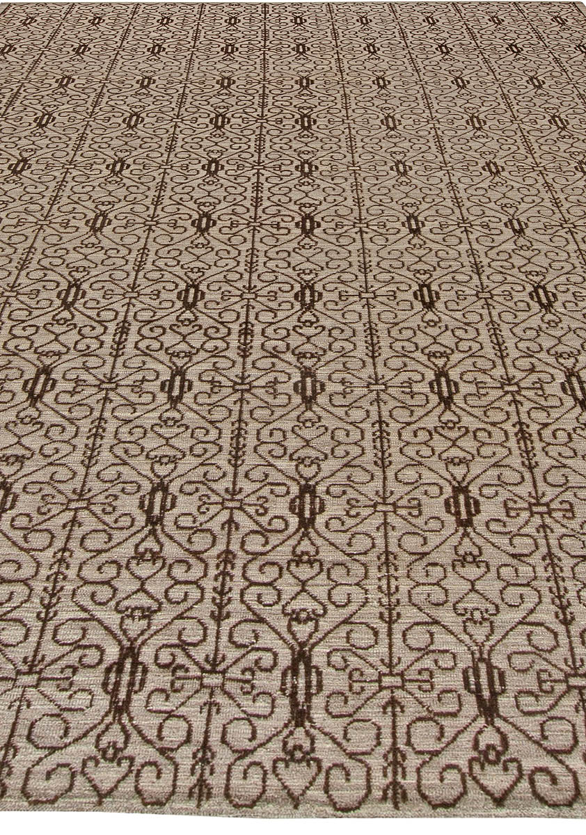 Doris Leslie Blau Collection Modern Traditional Samarkand Hand Knotted Wool Rug N11036
