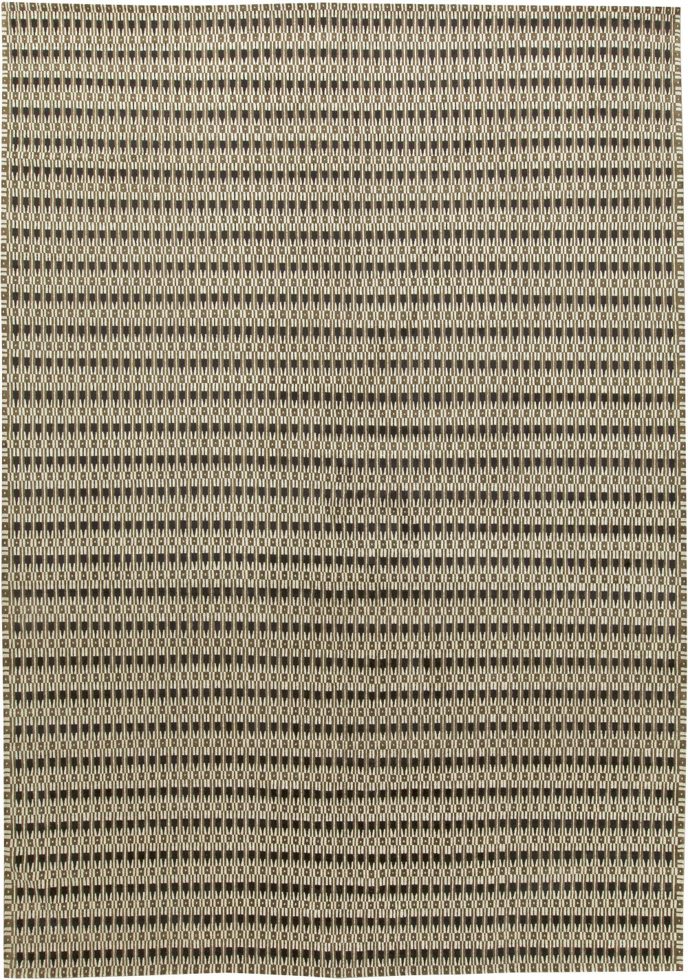 Doris Leslie Blau Collection S. Siegel Art Deco Style Handmade Wool Rug N11296