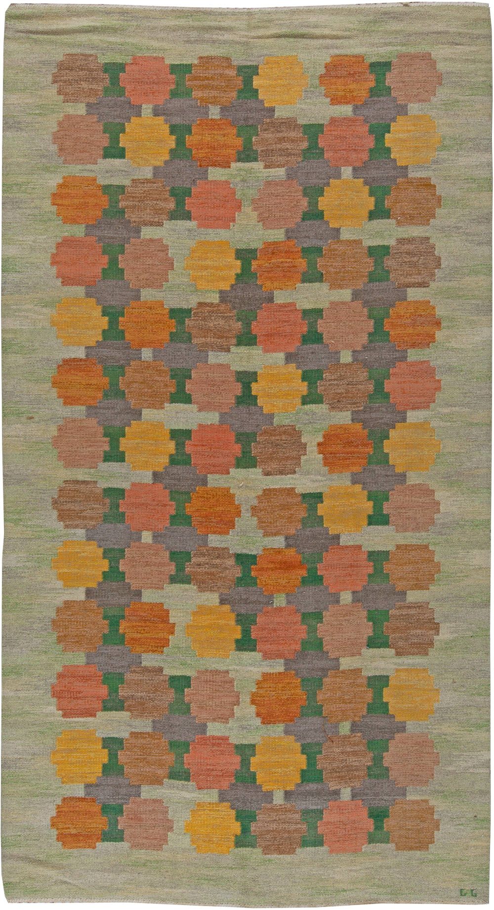 Vintage Swedish Flat Weave by Judith Johanson BB5688