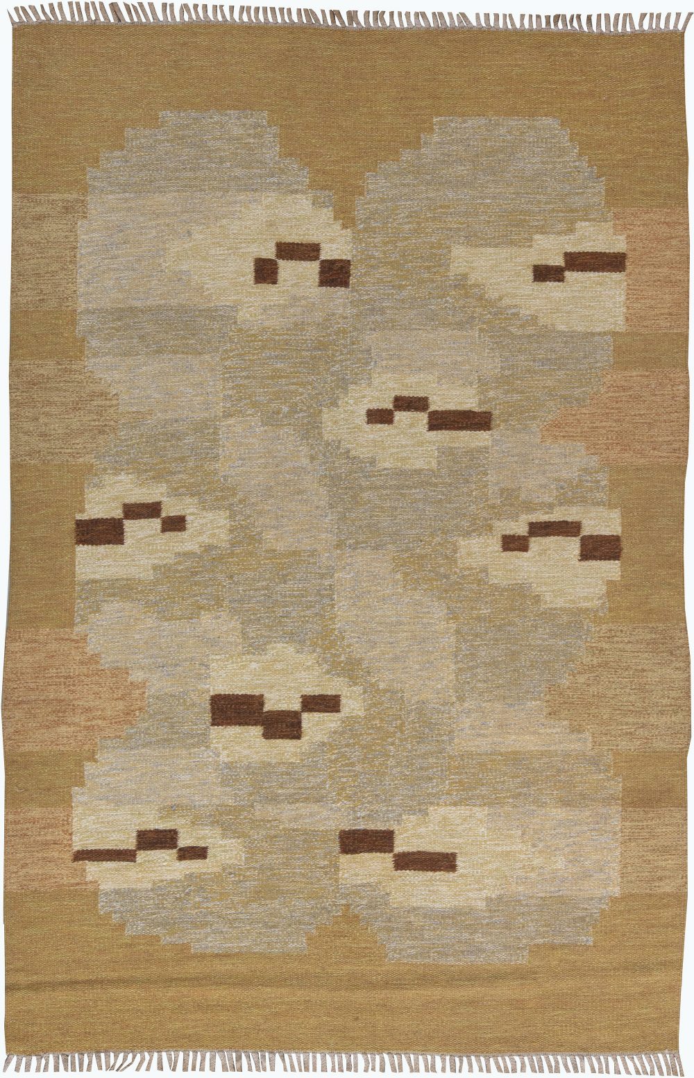 Vintage Swedish Flat Weave Rug BB6182