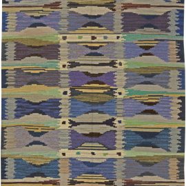 Vintage Swedish Flat Weave Rug by Anna Maria Hoke BB5951