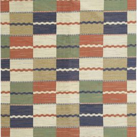 Swedish Flatweave by Märta Måås-Fjetterström “Vita Rutmattan” BB6005