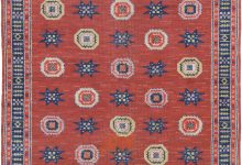 Vintage Scandinavian Pile Rug with Rod Flossa Design by Märta Måås-Fjetterström BB6116