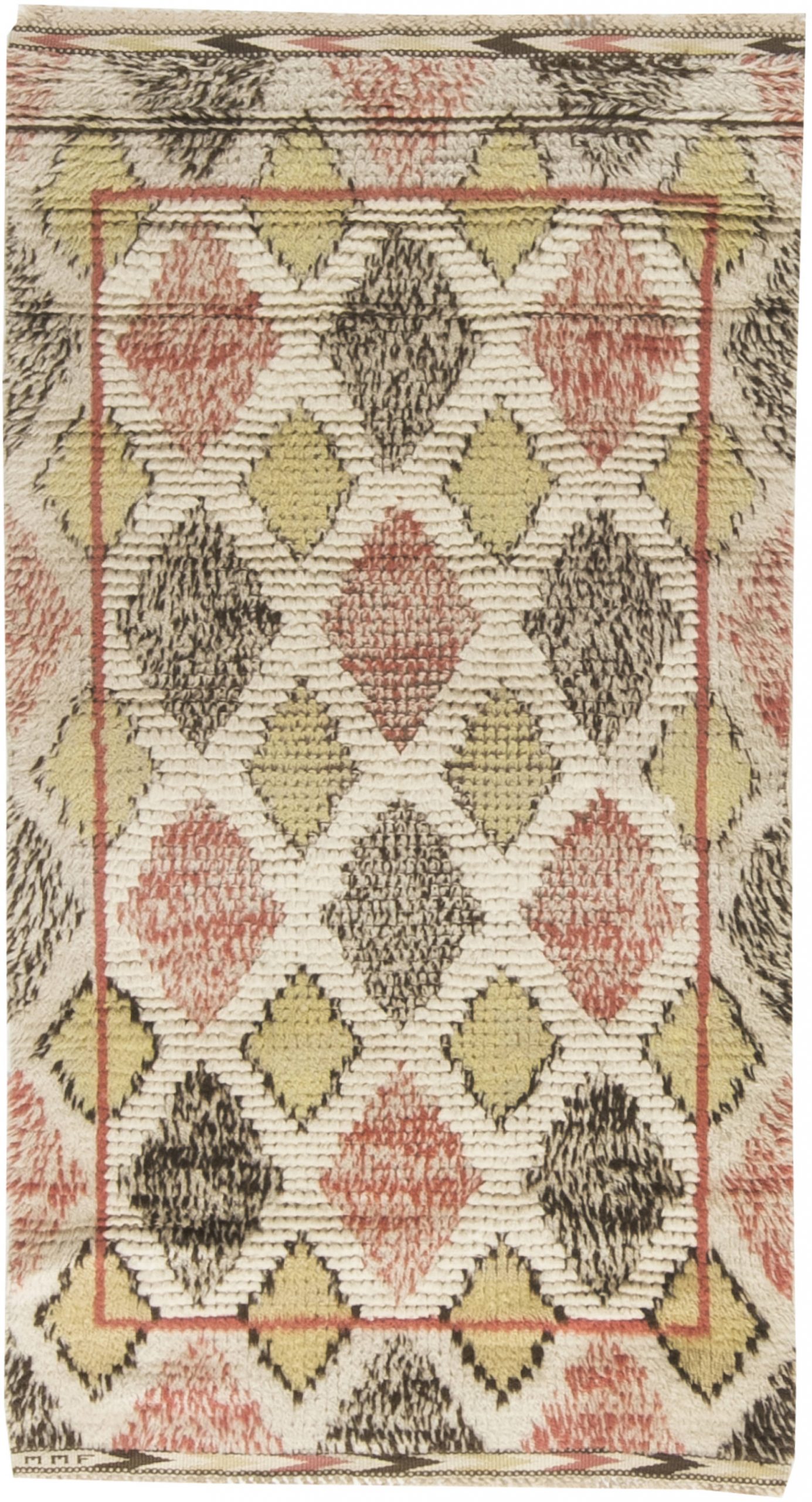 Vintage Swedish Rya Rug by Märta Måås-Fjetterström BB6458