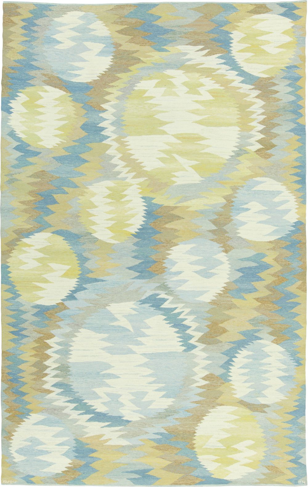Vintage Swedish Tapestry Woven by MMF Solfläckar BB6114
