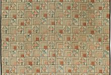 One-of-a-kind Vintage Floral Pastel Pink <mark class='searchwp-highlight'>Hooked</mark> Rug BB2039