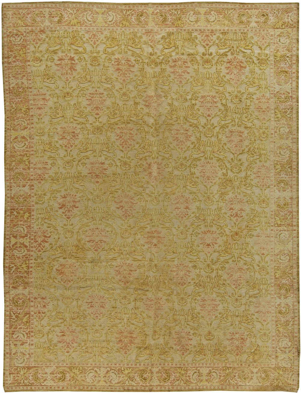Spanish Botanic Design Handmade Wool Rug BB6033