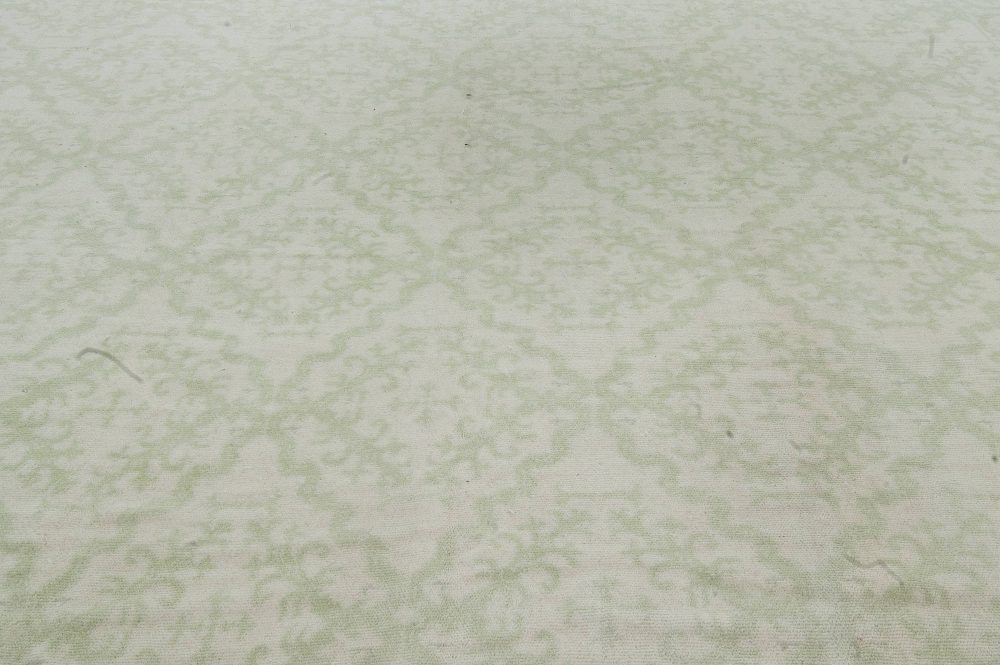 Vintage Spanish Botanic Handmade Wool Carpet BB2885