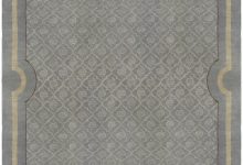 Vintage French Art Deco Gray Handwoven Wool Rug BB5283