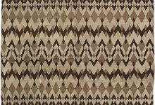 Mid-20th century French Art Deco Beige, Brown Wool Rug by Paul Haesaerts BB5377