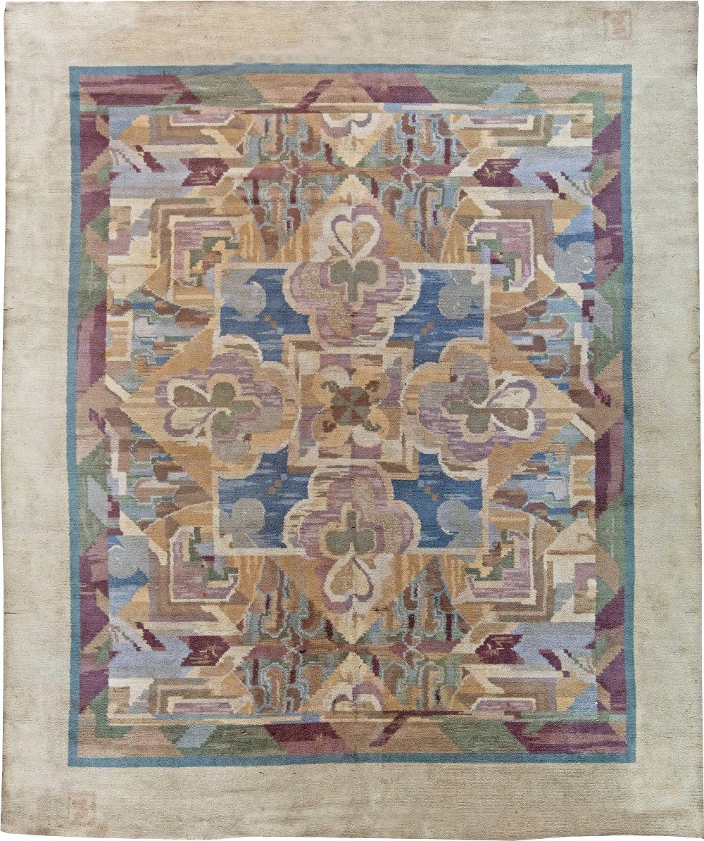 Authentic 1930 Art Deco Rug by Frank Brangwyn BB6260