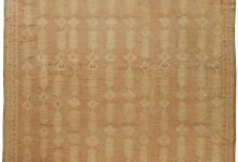 High-quality Vintage Moroccan Dusty Rose, Pale Yellow Hand Knotted Wool Rug BB5672