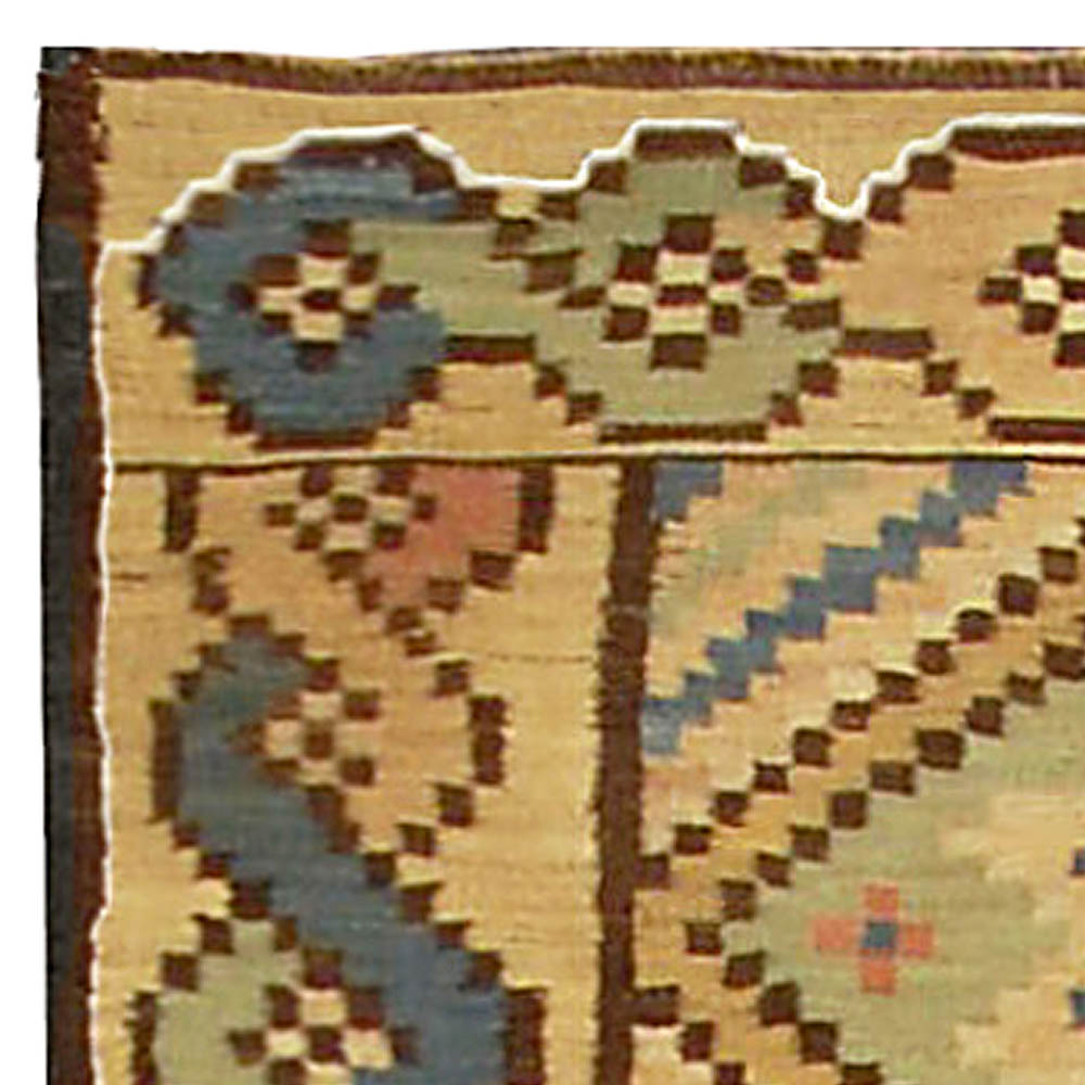 Mid-20th century Swedish Colorful Handmade Wool Rug BB4784