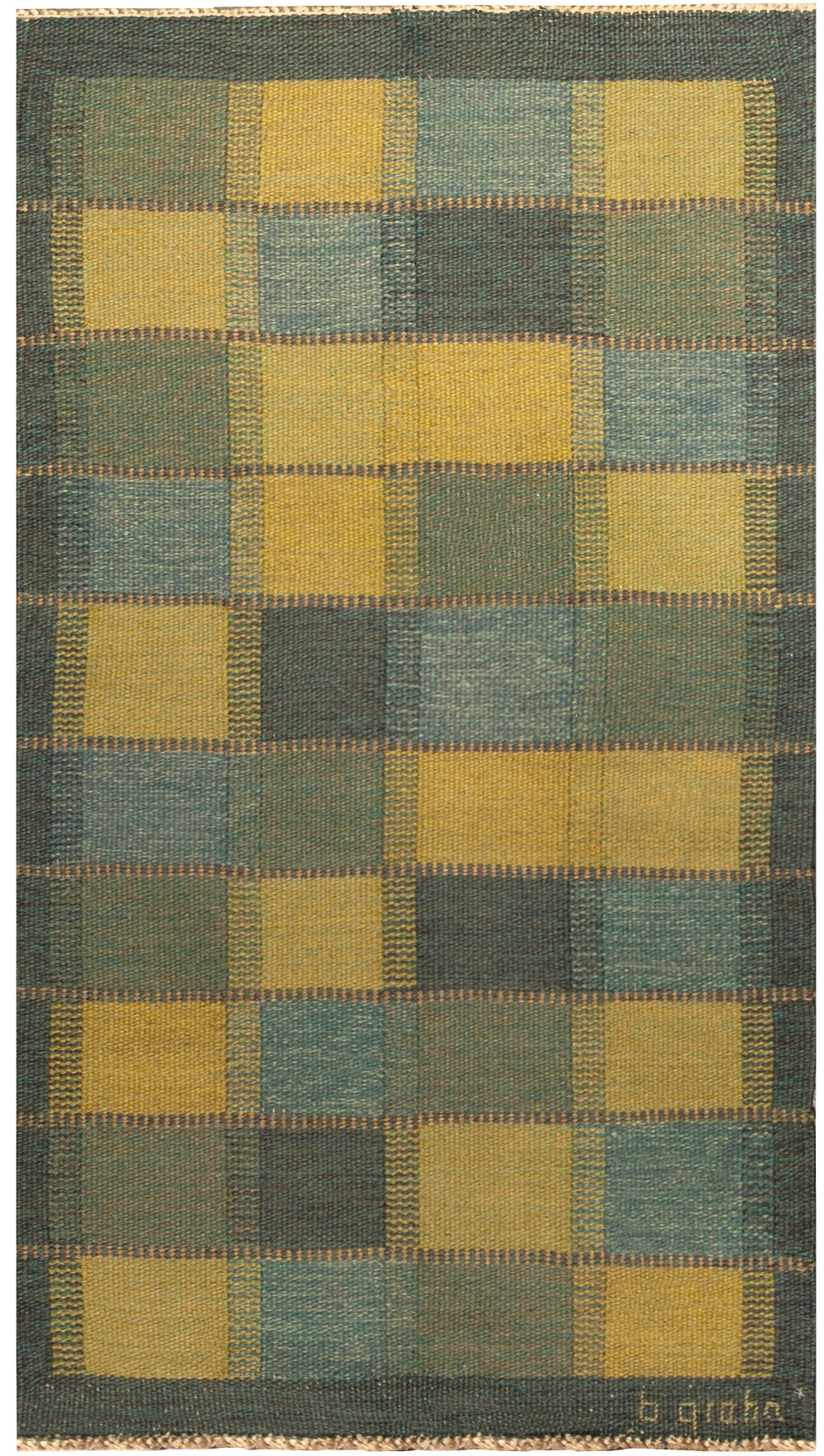 Vintage Swedish Flat Woven Rug BB4802