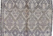 Vintage Mid-Century Moroccan Wool Rug with Tribal Geometric Design BB6209