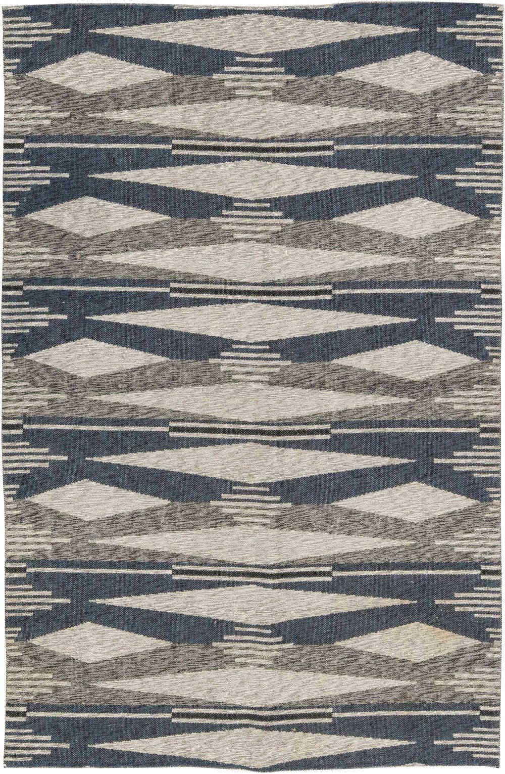 Vintage Swedish Flat Weave Double Sided Rug BB6510