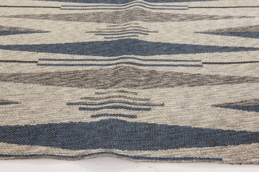 Vintage Swedish Flat Weave Double Sided Rug BB6510