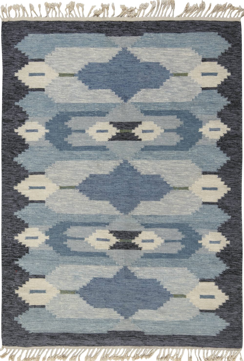 Vintage Swedish Flat Weave Rug BB6549