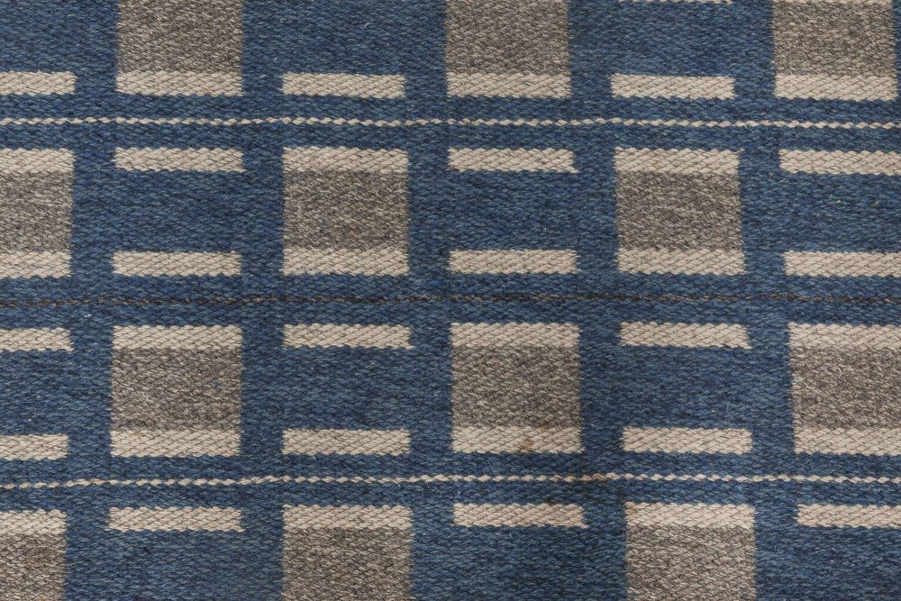 Vintage Swedish Flat Weave Rug BB6565