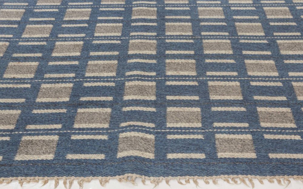 Vintage Swedish Flat Weave Rug BB6565