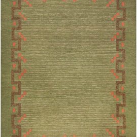 Mid-Century Swedish Hand-Knotted Rug BB4943