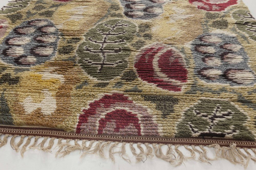 Vintage Swedish Rya Rug Attributed to Josef Frank BB6413