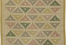 Swedish Triangles Flat-Woven Wool Rug by Sigvard Bernadette BB5823