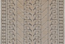 Swedish Gray Handwoven Wool Half-Pile Rug by Märta Måås-Fjetterström BB5678